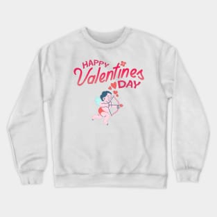 Happy Valentines Day - Cupid Crewneck Sweatshirt